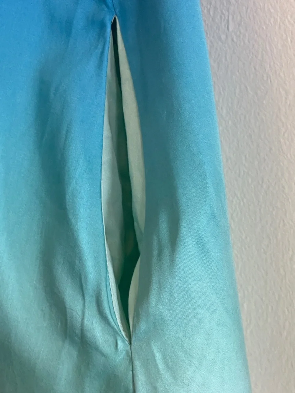 CASABLANCA Paris Girls Ombre Halter-Style Maxi Dress in Navy, Teal & Coral 9-10
